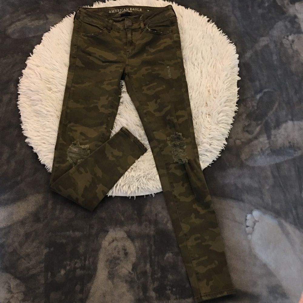 American‎ Eagle 🦅 Camo Jeg Jeans #camo - Picture 3 of 6